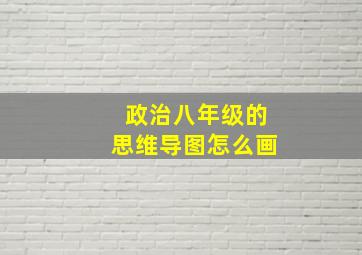 政治八年级的思维导图怎么画