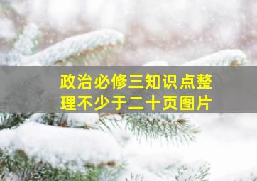 政治必修三知识点整理不少于二十页图片