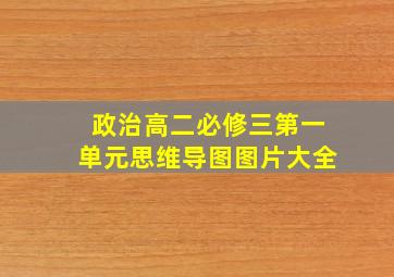 政治高二必修三第一单元思维导图图片大全