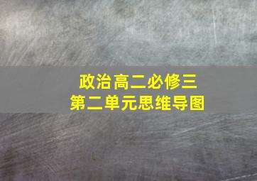 政治高二必修三第二单元思维导图