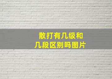 散打有几级和几段区别吗图片