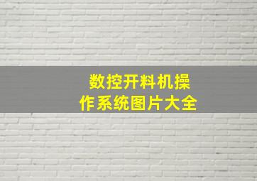 数控开料机操作系统图片大全