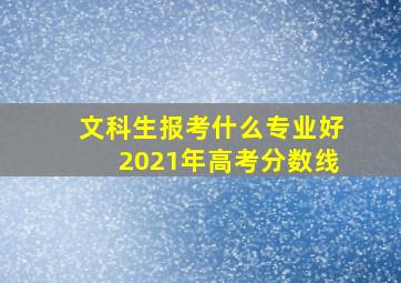 文科生报考什么专业好2021年高考分数线