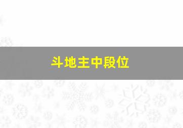 斗地主中段位