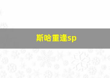 斯哈重逢sp