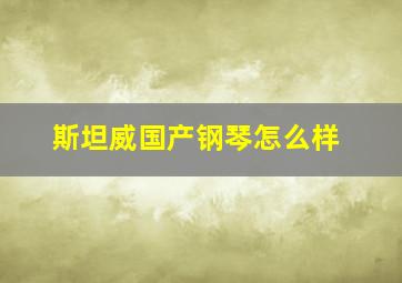 斯坦威国产钢琴怎么样