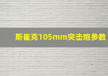 斯崔克105mm突击炮参数