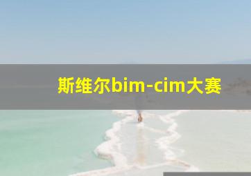 斯维尔bim-cim大赛