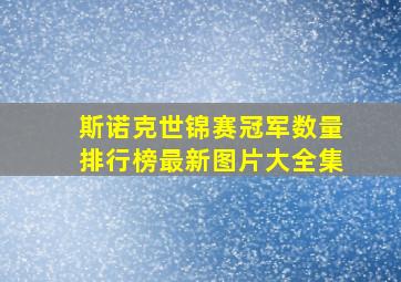 斯诺克世锦赛冠军数量排行榜最新图片大全集