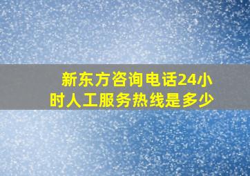 新东方咨询电话24小时人工服务热线是多少