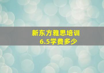 新东方雅思培训6.5学费多少