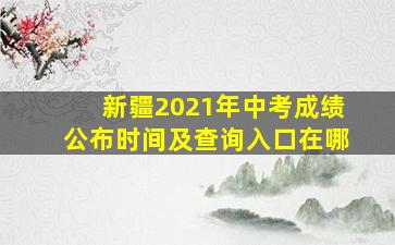 新疆2021年中考成绩公布时间及查询入口在哪