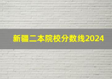 新疆二本院校分数线2024