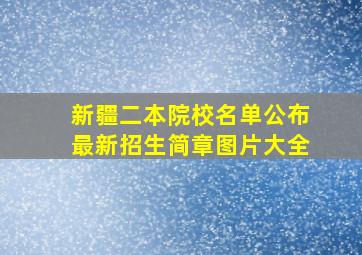 新疆二本院校名单公布最新招生简章图片大全