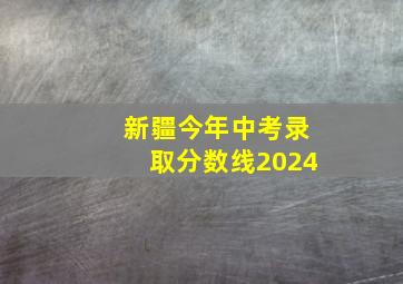 新疆今年中考录取分数线2024