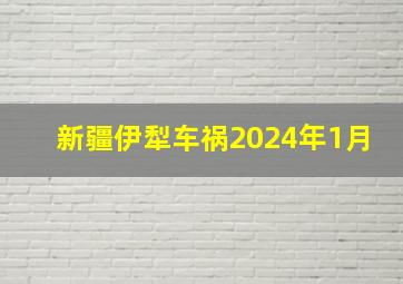 新疆伊犁车祸2024年1月