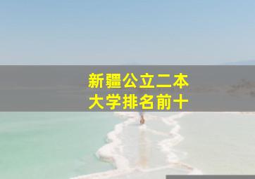 新疆公立二本大学排名前十