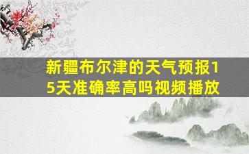 新疆布尔津的天气预报15天准确率高吗视频播放