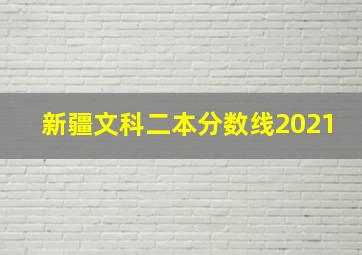 新疆文科二本分数线2021