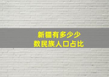 新疆有多少少数民族人口占比