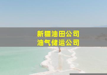 新疆油田公司油气储运公司