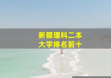 新疆理科二本大学排名前十