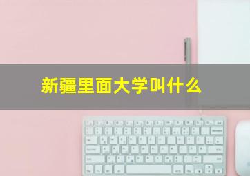 新疆里面大学叫什么