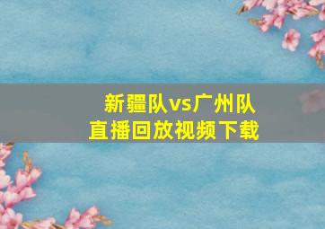 新疆队vs广州队直播回放视频下载