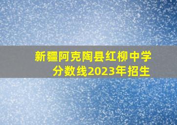 新疆阿克陶县红柳中学分数线2023年招生