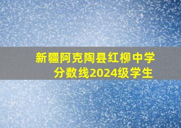 新疆阿克陶县红柳中学分数线2024级学生