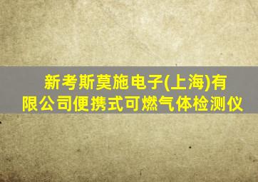 新考斯莫施电子(上海)有限公司便携式可燃气体检测仪