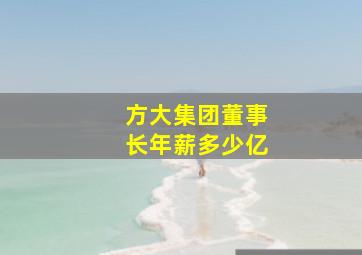 方大集团董事长年薪多少亿