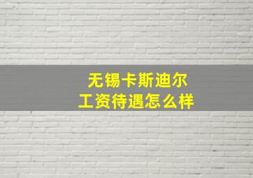 无锡卡斯迪尔工资待遇怎么样