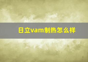 日立vam制热怎么样