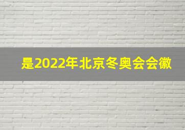 是2022年北京冬奥会会徽