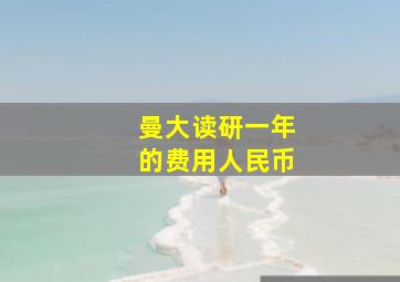 曼大读研一年的费用人民币