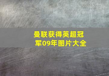 曼联获得英超冠军09年图片大全