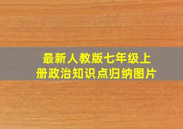 最新人教版七年级上册政治知识点归纳图片