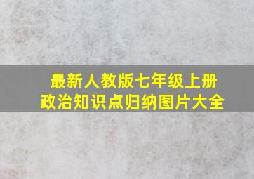 最新人教版七年级上册政治知识点归纳图片大全