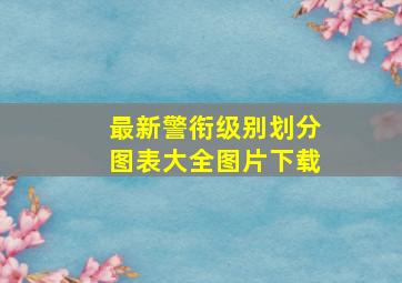 最新警衔级别划分图表大全图片下载