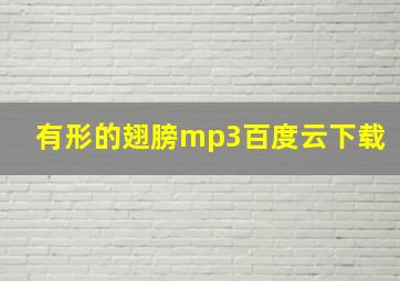 有形的翅膀mp3百度云下载