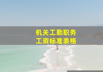 机关工勤职务工资标准表格