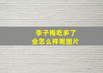 李子梅吃多了会怎么样呢图片