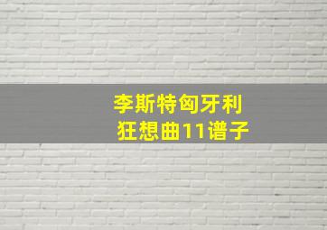 李斯特匈牙利狂想曲11谱子