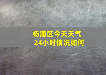 杨浦区今天天气24小时情况如何