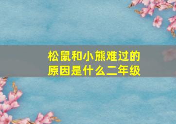 松鼠和小熊难过的原因是什么二年级