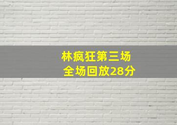 林疯狂第三场全场回放28分