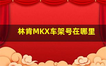 林肯MKX车架号在哪里