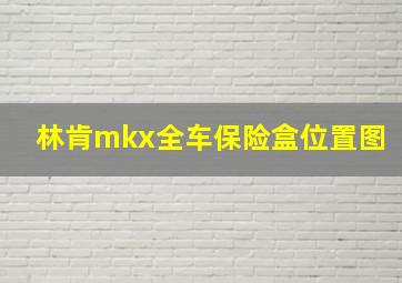 林肯mkx全车保险盒位置图