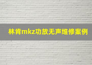 林肯mkz功放无声维修案例